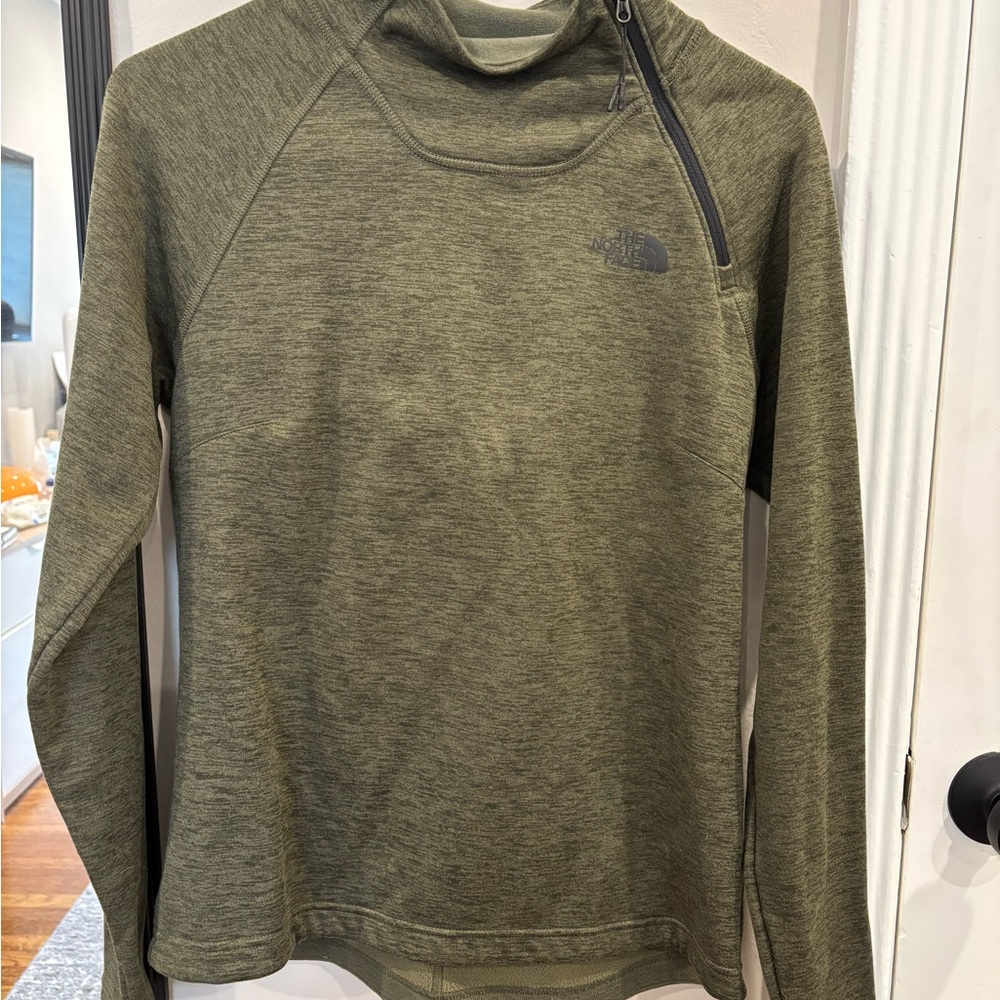 Women’s North Face Green Zip Up